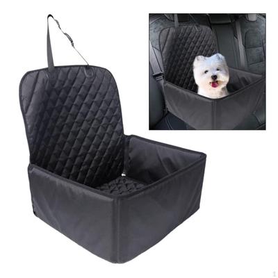 Seggiolino Booster Anteriore per Auto per Cani Cuccioli per la Maggior Parte dei Modelli di Veicoli Cinghia Regolabile
