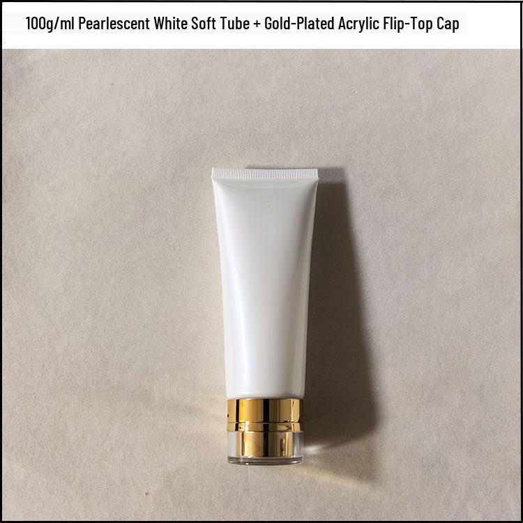 PE Soft Tube Face Wash Bottles with Acrylic Flip-Top, Available In 50/80/100/150ml