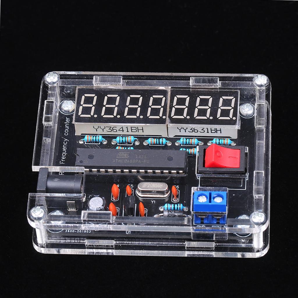 10MHz Frequency Meter   Kit Frequency Counter AVR Frequency with   Counter Cymometer Frequency Msurement 0.000 001Hz Resolution