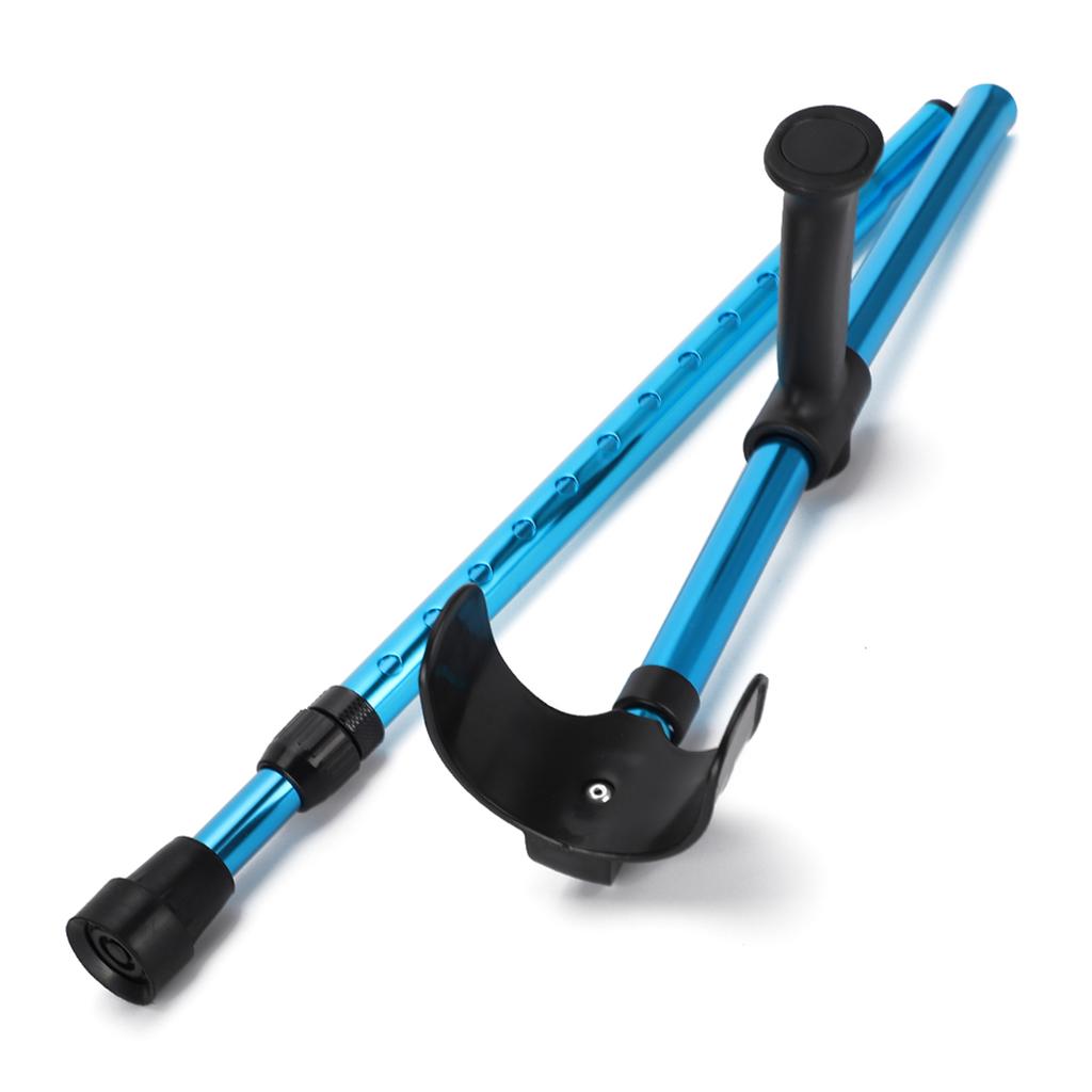 Portable Folding Walking Stick Adjustable Telescopic Underarm Cane Crutch for Seniors Disabled Elderly