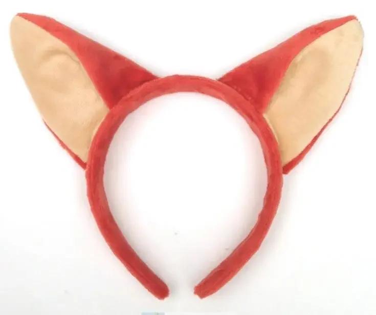 

Милая мультяшная детская повязка на голову с кроличьими ушками и заколка для волос для выступления с лисьими ушками, изысканное новое плюшевое украшение для девочки