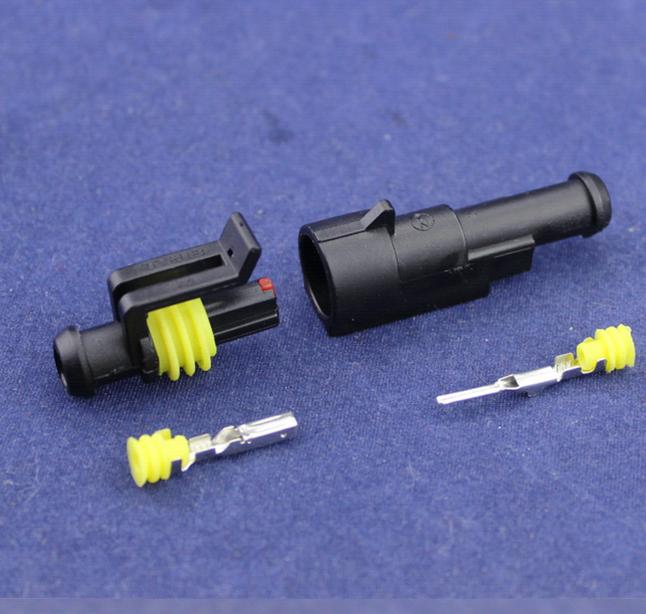 30Set Sealed Waterproof Motorcycle 1 2 3 4 5 6Pin Electrical Wire Connector Plug