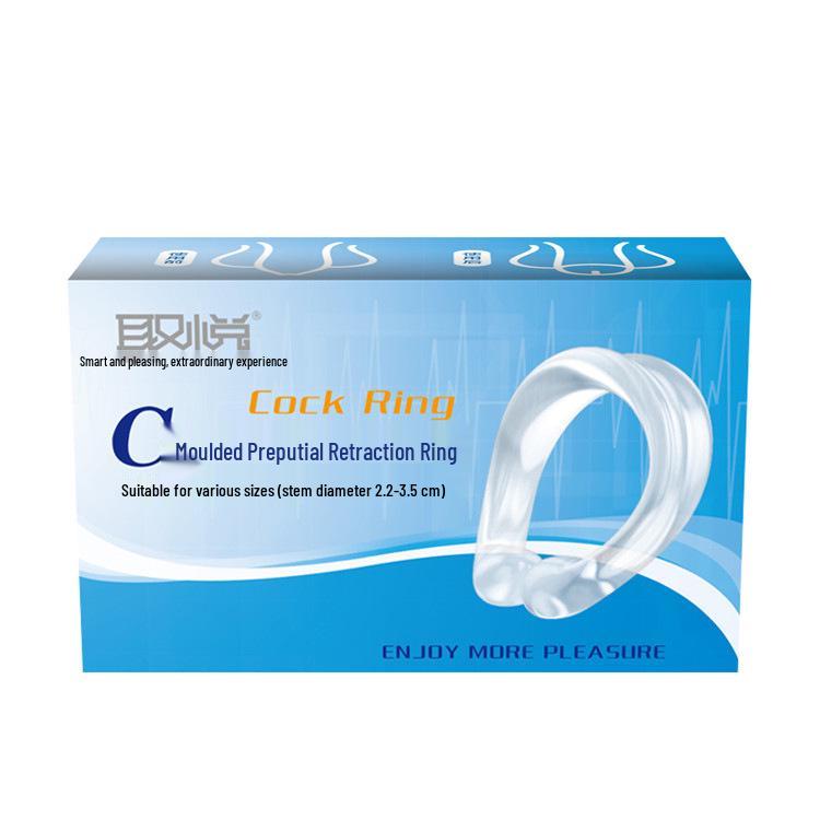 Ergonomic C-Shaped Adult Penis Ring for Couples