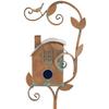 Metal Bird House Waterproofing Decorative Garden Birdhouse for Outdoor Patio Courtyard