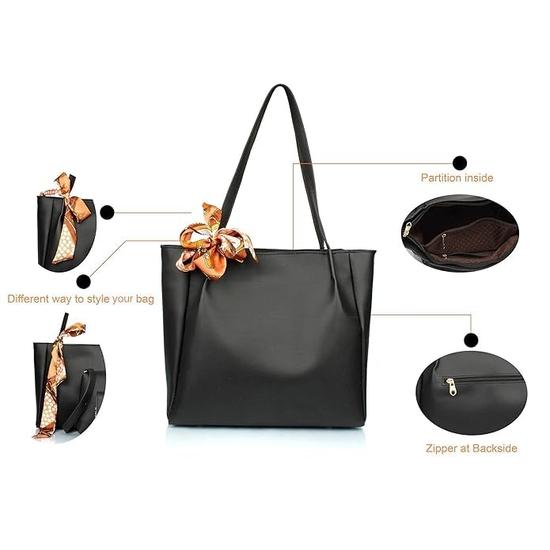 Hobo Shoulder Bag For Women | Lightweight PU Leather Tote With Zipper | Trendy Handbag For Everyday