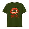 Bite Me Halloween Vampire T Shirtth Costume Shirt Vintage Washed Casual Soft Streetwear Slightly Designer Clothes Comfortable