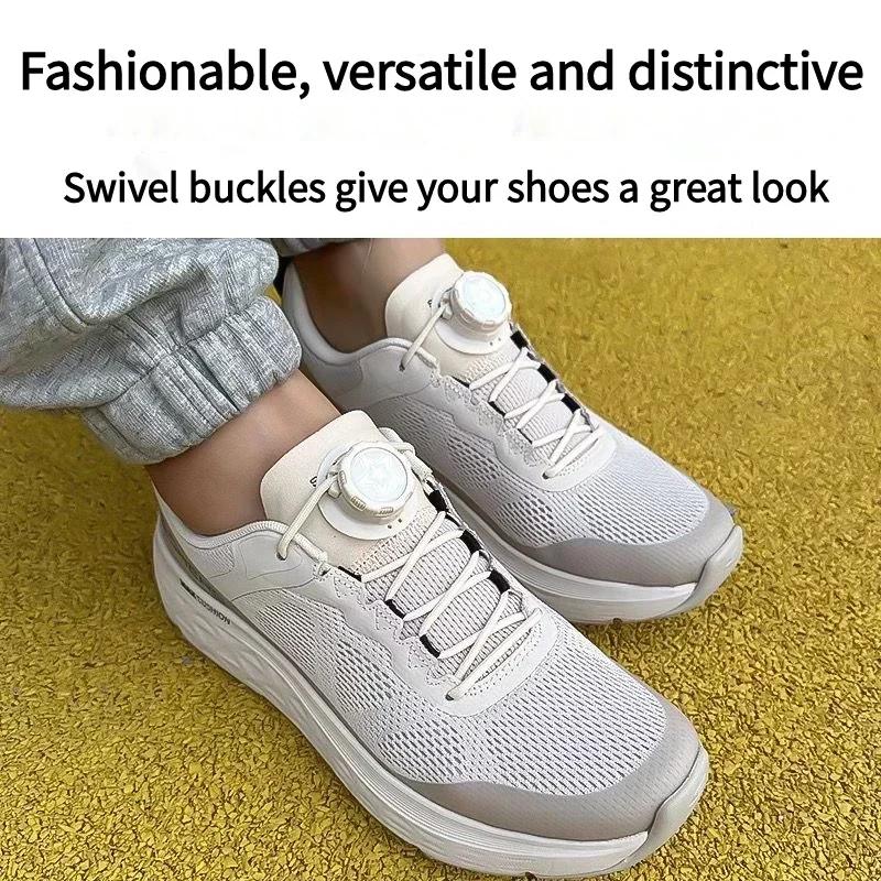New Automatic Shoelaces Without ties Swivel Buckle Elastic Laces Sneakers Adult Kids unisex 4mm Round Shoelace Shoe Accessories