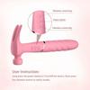 Novelty Double Ended Hammer Rechargeable Triple  Female Sex Toy G Spot S