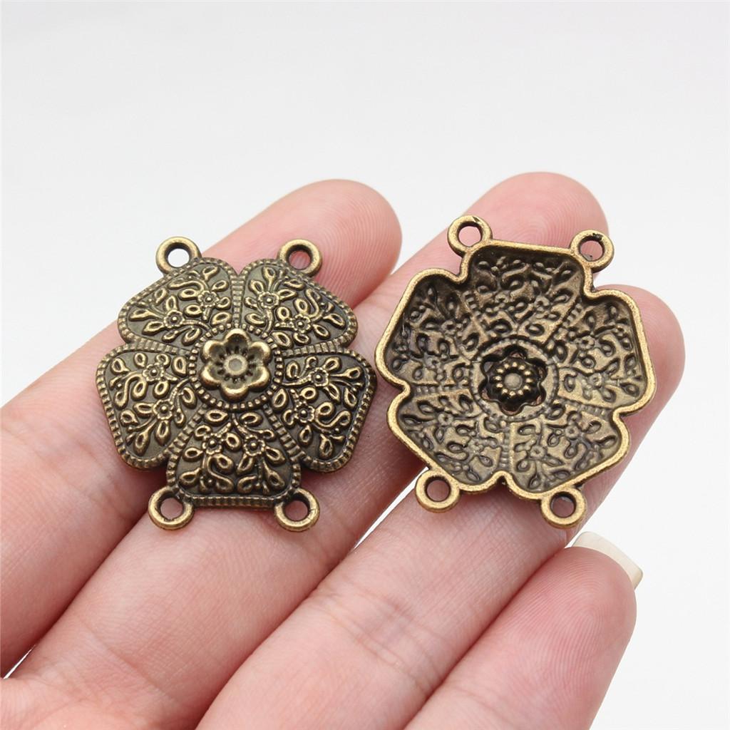Accessories Parts Four-Hole Necklace Connector Wedding Jewelry Findings TA023