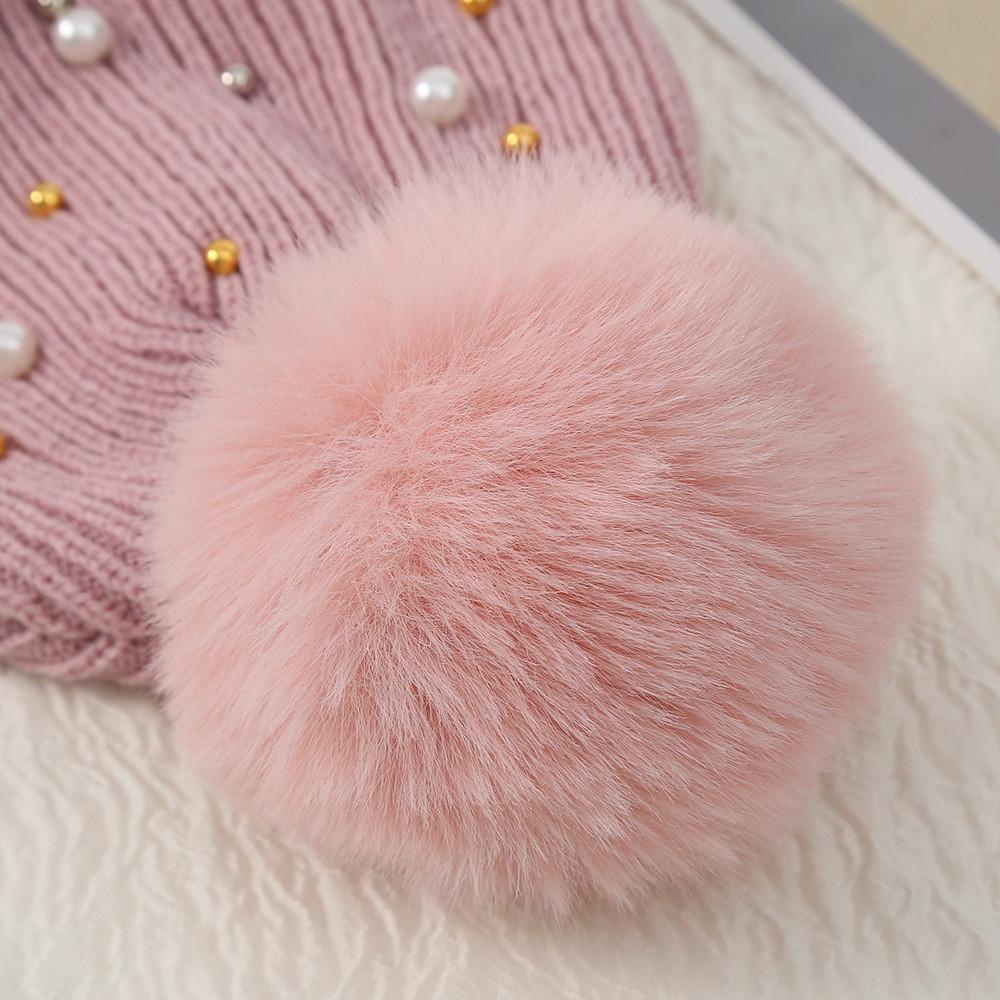 Knitted Hat For Women With Thick Warmth And Windproof Function For Winter Outdoor Use