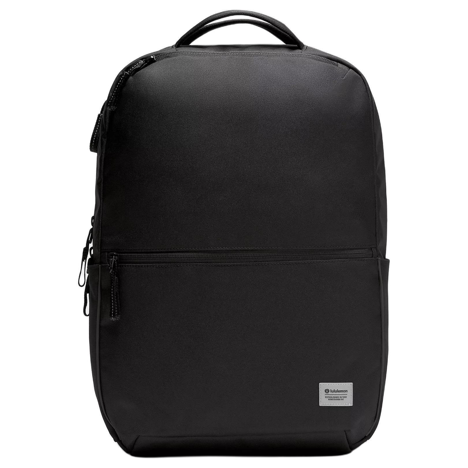 Lululemon Double-Zip 22L Backpack With Reflective Details Unisex Backpack Black LU9CM5S-0001 Black