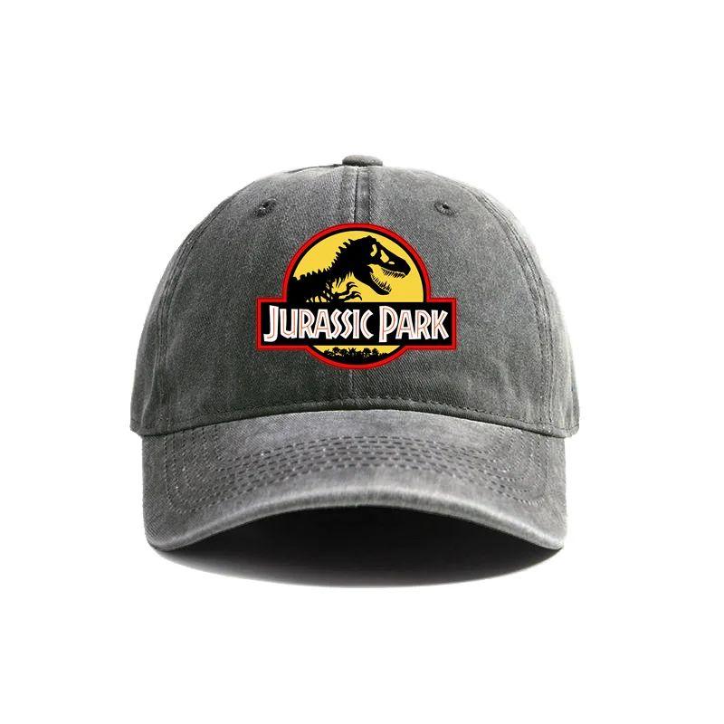 2026 Jurassic Park Baseballkappe Used Look Hüte Kappe Dinosaurier Herren Retro Outdoor Sommer Verstellbare Mütze Lässig Vielseitig Sonnenschutz