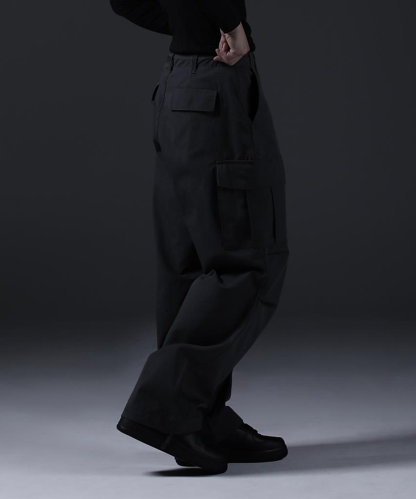 CARMID Glory Wide Curved Parachute Cargo Pants [Dark Gray]