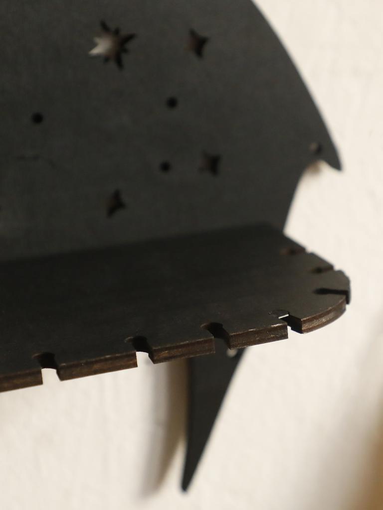 Gothic Black Dragon Wooden Floating Wall Shelf Crystal Shelf Moon Phase Candle Holder Wall Rack Aesthetic Witchy Room Decoration