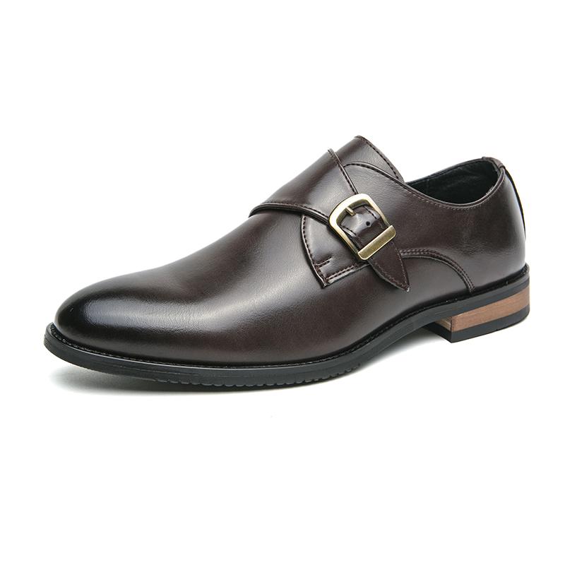 Fashion Classic Fashion Chelsea Leather Shoes Men’s Low Cut Oxfords Formal Wedding Party Office Business Casual Dress Thick Soled Shoes