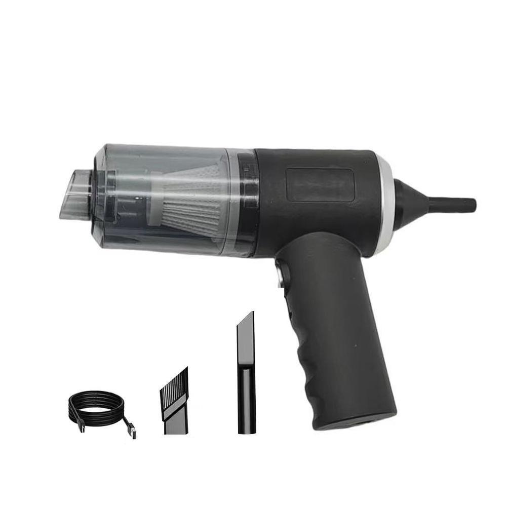 

2026 NEW 1200mah Car Vacuum Multi-purpose Vehicle Silent Vacuum Cleaner Small Household Pump Handheld Car Mounted Vacuum Cleaner чёрный