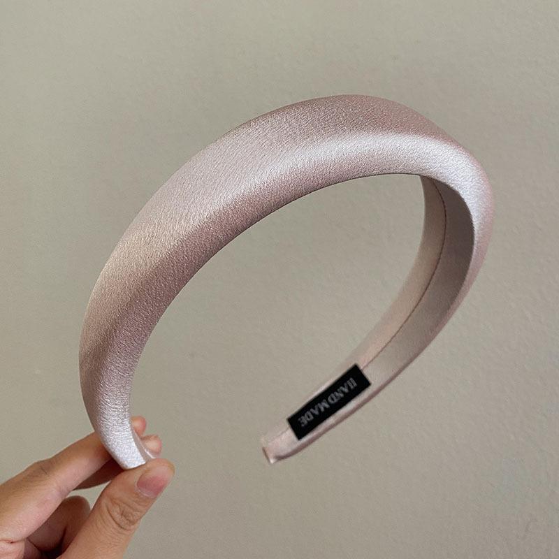Glanzende Satijnen Stof Hoofdband Brede Kruis Haarbandsels Dagelijkse Hoofdbedekking Zoete Eenvoudige Hoofdbanden Dames Haaraccessoires