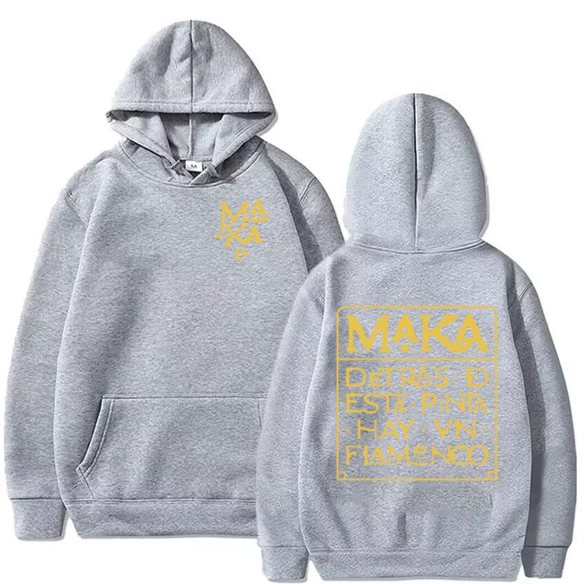 Rapper Maka Aura Mark 2025 Album Hoodie Men Vintage Oversized Pullover Sweatshirts Unisex Fashion Long Sleeve Hoodies Streetwear