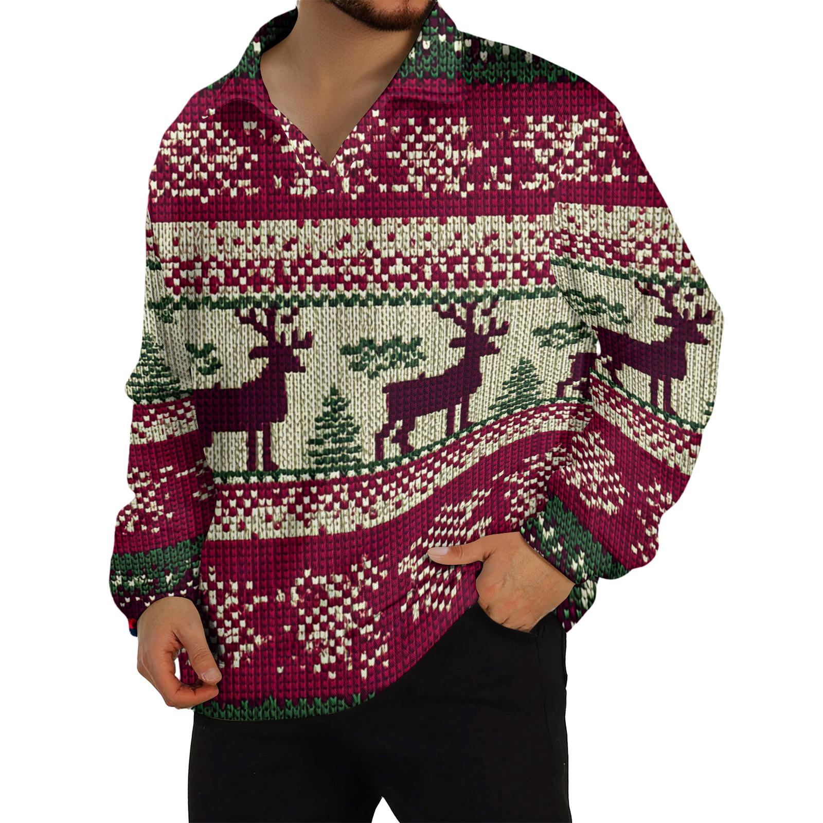 

Мужской повседневный трикотажный базовый топ с длинным рукавом и воротником XL киноварь