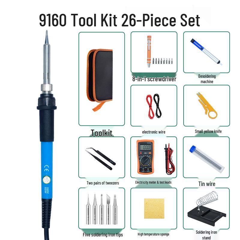 

Electric Soldering Iron & Multimeter DIY Welding Set US Plug 110V