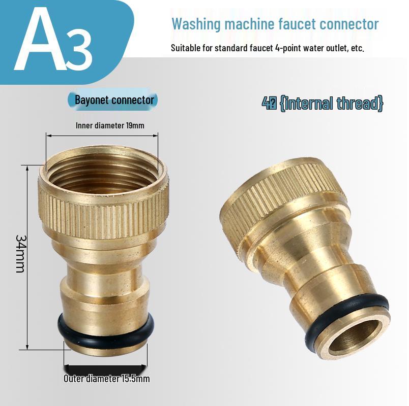 Washing Machine Snap-On Faucet Adapter for Sink and Shower