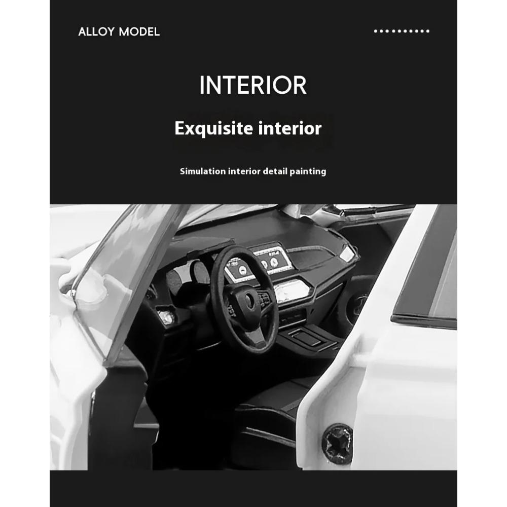 1/32 BMW X3M Legeringsmodellbil, med Lyd- og Lysfunksjoner, Interiørdekorasjon Samlepynt, Gaver til Bilentusiaster