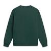 Li Ning Sports Lifestyle Series Fleece Warm Round Neck Letter Loose Sweatshirt Unisex Sweatshirt Forest-Green AWDVC63-1