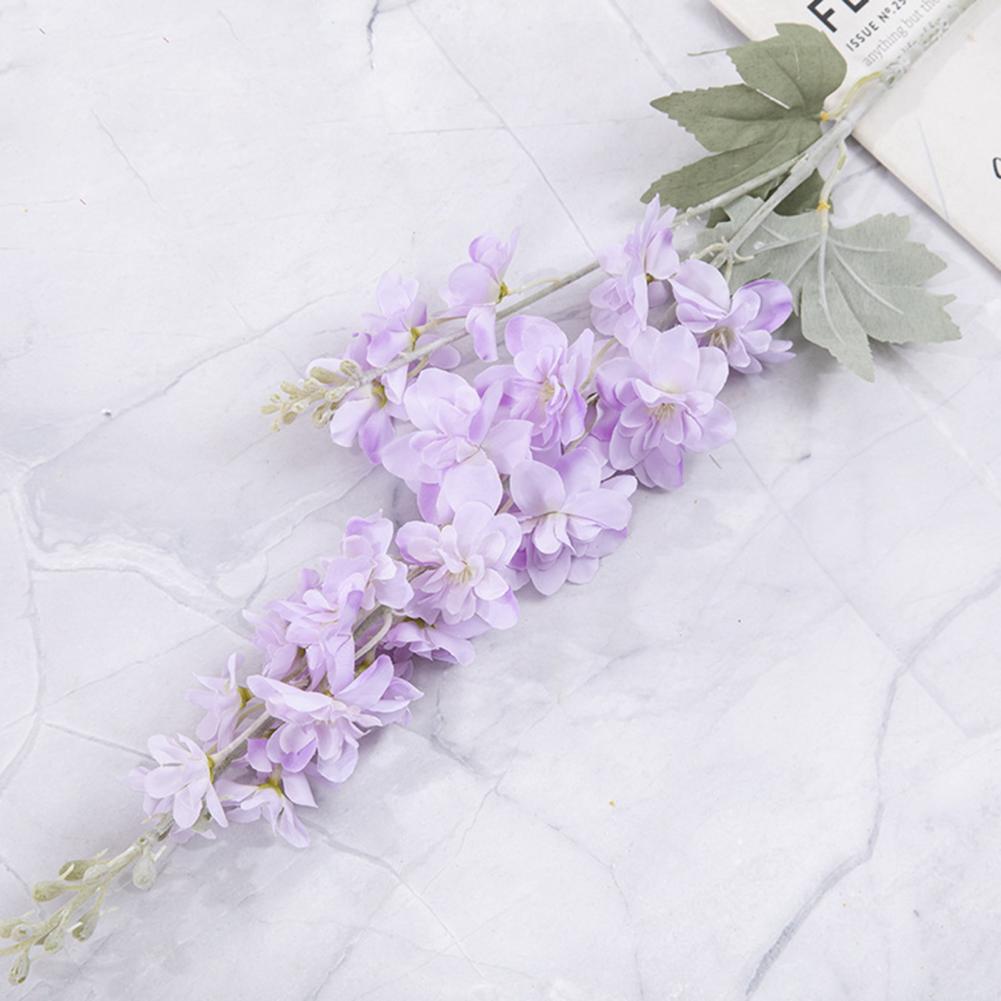 Fake Delphinium Flower Wedding Artificial Delphinium Fake Plants Wedding Bridle Bouquet Indoor Outdoor Home Kitchen Office Table