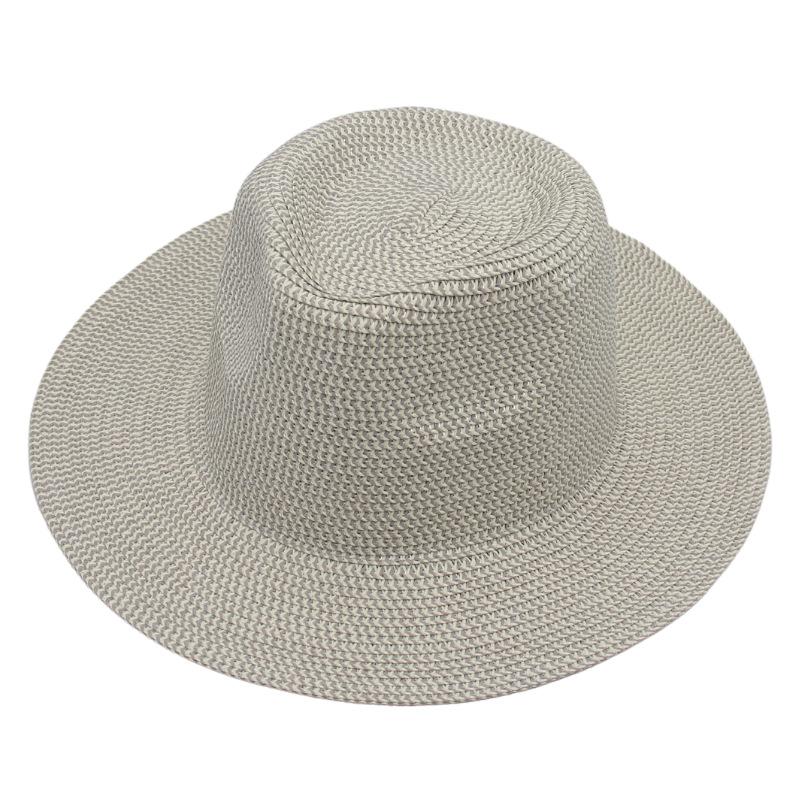 Cross-Border Foreign Trade Handmade Panama Straw Hat European And American Style Light Casual Top Hat Men'S And Women'S Outdoor Travel Hat