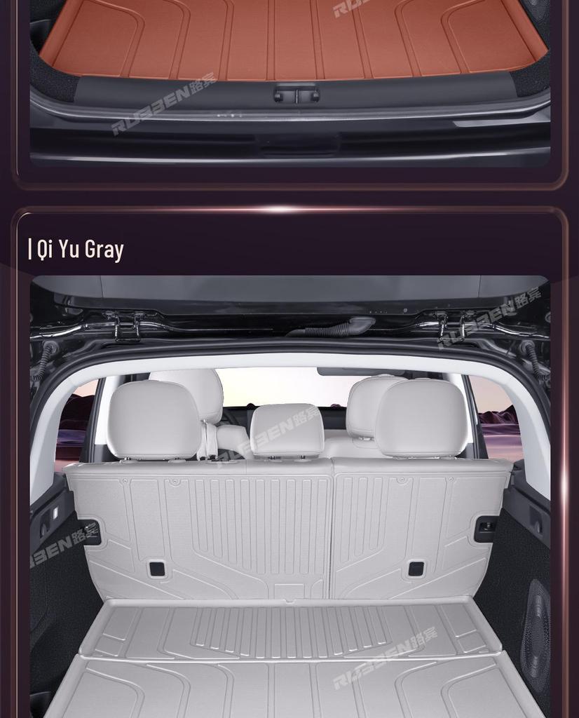 XPeng G7 Trunk Mat - Fits 25 Models, Waterproof TPE Semi-Enclosed Tail Box Mat, Car Accessory