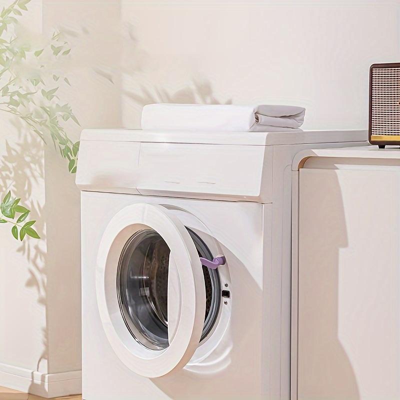 1pc laundry door safety lock - ventilated and anti mold, washing machine and bathtub protection clip, 0.79X3.94 inches