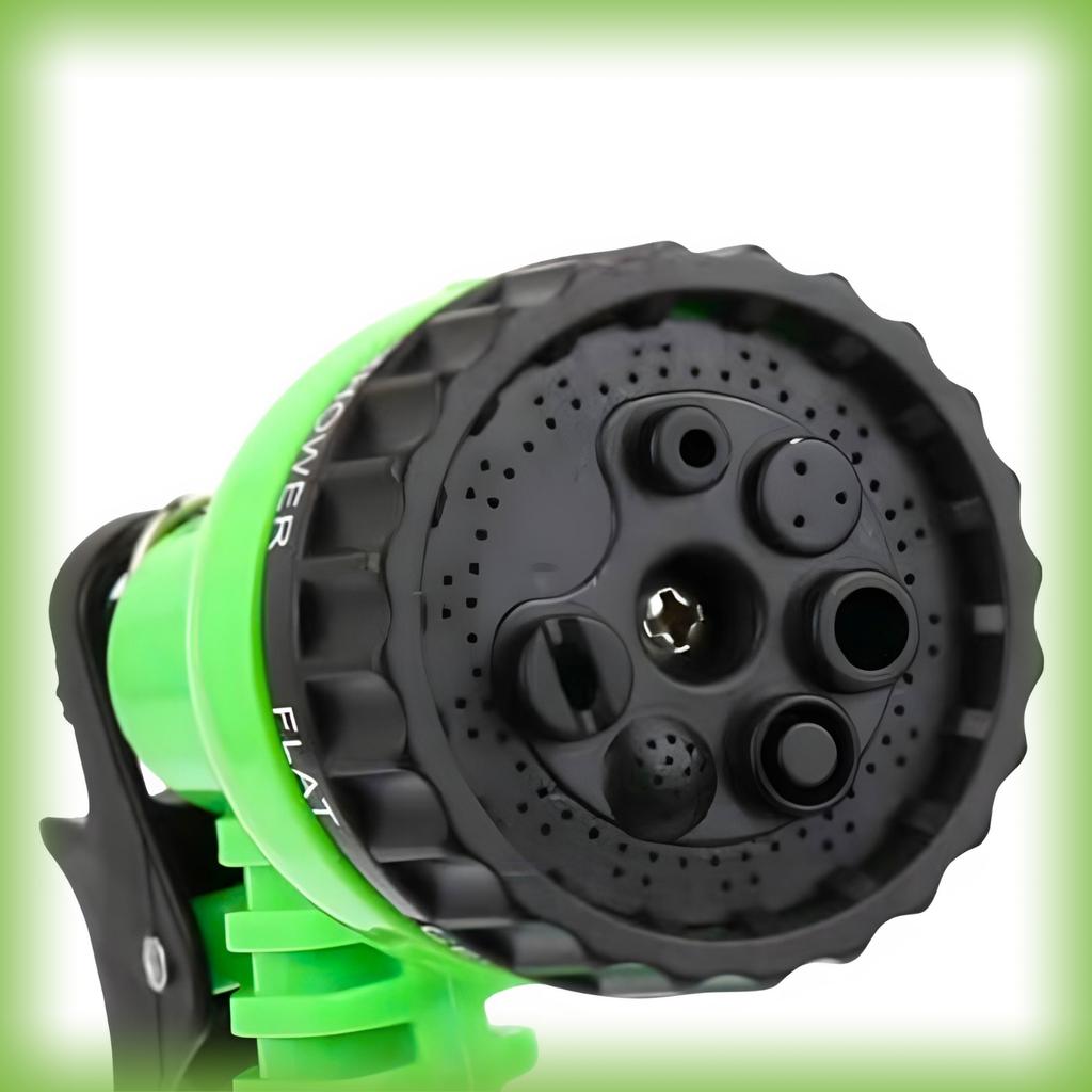 Flexible garden hose 7-20m + gun