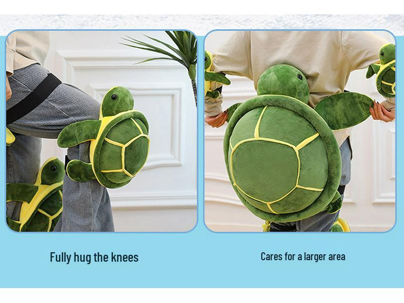 Thickened Ski Protective Gear: Wearable Turtle Shell Plush Toy for Hip and Knee Protection