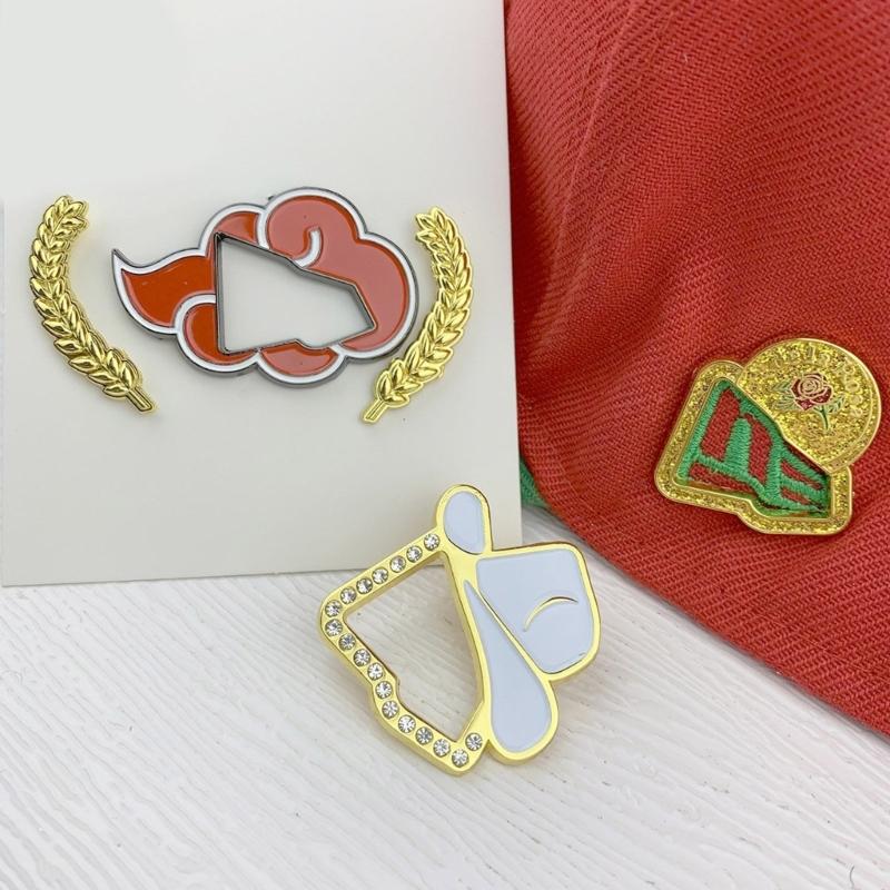 Metal Hat Pin Elegant Enamel Brooch Creative Decoration Pins Personalized Pin for Hats and Jackets Clothing Decorations