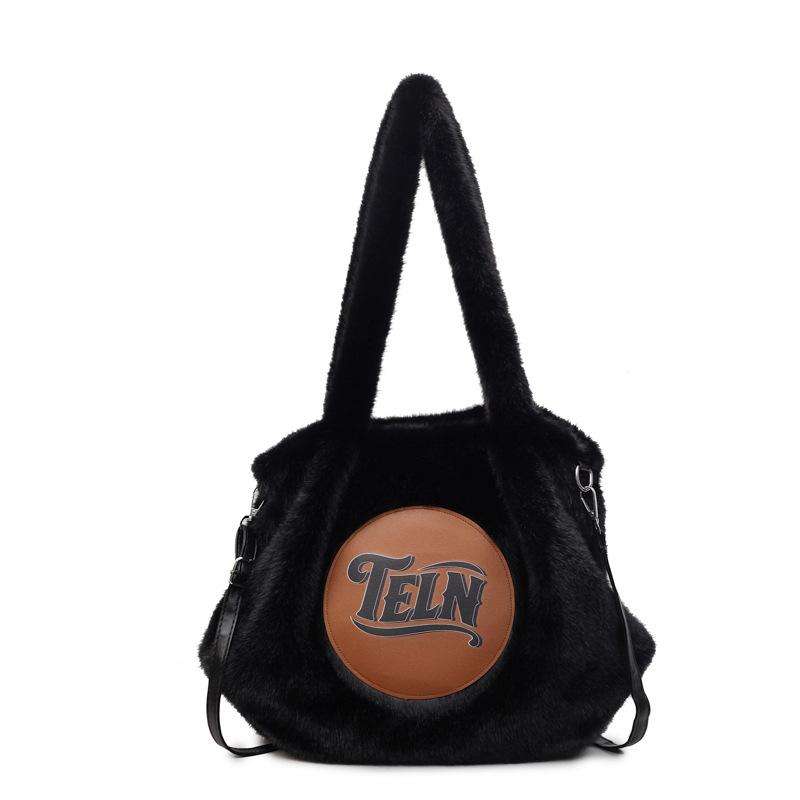 Plyšová taška tote s velkou kapacitou dámská taška přes rameno taška na dojíždění taška do podpaží