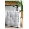 Coussin de sol gaze de coton 45 x 45 cm Pop colors ecru