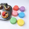 Hârtiuțe Antiaderente pentru Brioșe 100 BUC Hârtiuțe Deșeuri pentru Cupcake, Hârtie Rezistentă la Grăsime Calitate Alimentară, Hârtiuțe de Copt, Decorațiuni Puncte Polka, Forme Standard