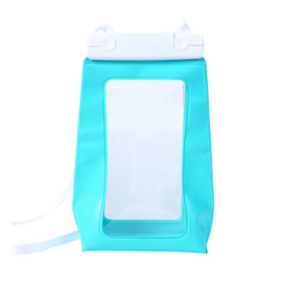 Waterproof Phone Pouch Works with All Phones Touchscreen Clear Floating Cell Phone Dry Bag синий/зелёный