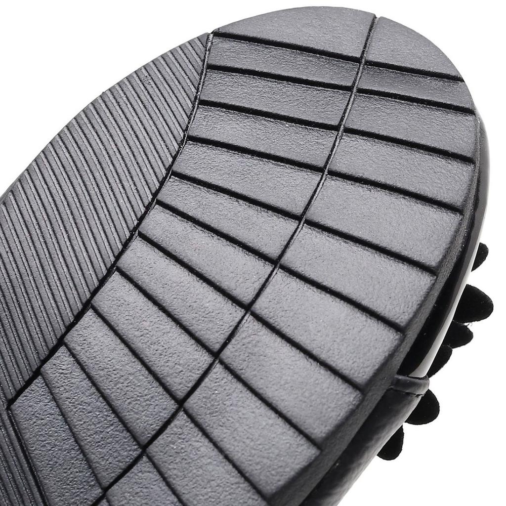 Guenine Leather Women's loafers 2025 New Wedges Flower Moccasins Ladies Soft Rubber Retro Shoes Non-slip Luxury Slip-on Flats