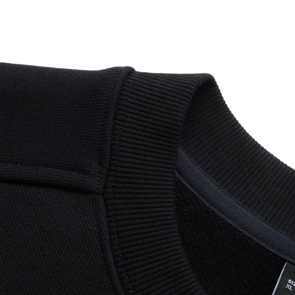 Li Ning Sports Lifestyle Series American Retro Letter Print Loose Pullover Comfortable Fleece Warm Sports Casual Long Sleeve Sweatshirt AWDU979-4