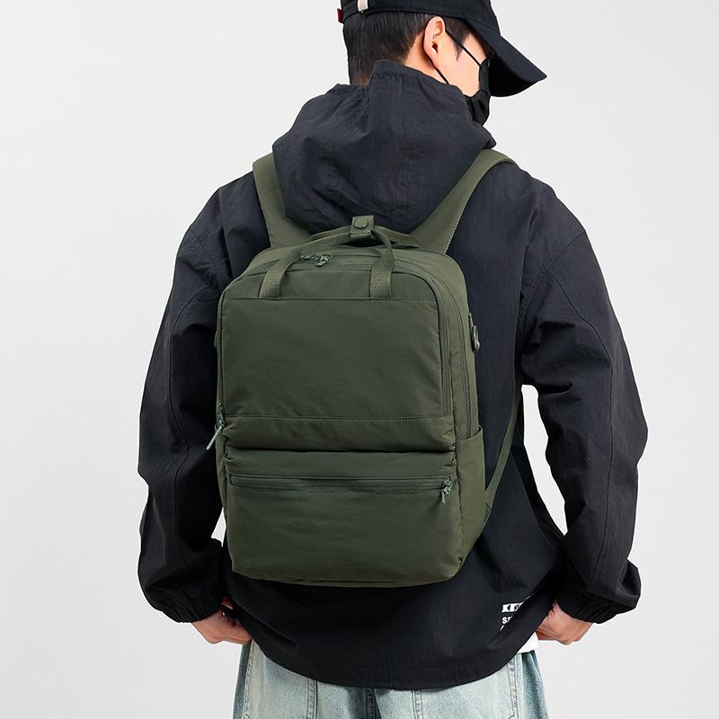 Schoolbag New Multifunctional Large Capacity Backpack Men's and Women's Outdoor Travel Practical and Lightweight Solid Color Versatile Computer 