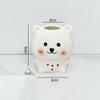 Cute Ceramic Cartoon Toothbrush Holder Creative Bathroom Electric-Toothbrush Toothpaste Stand Washroom Toothbrush Storage Rack