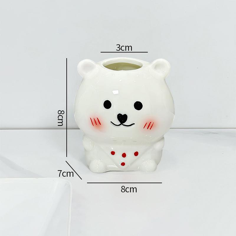

Cute Ceramic Animation Toothbrush Holder Creative Bathroom Electric-Toothbrush Toothpaste Stand Washroom Toothbrush Storage Rack