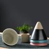 Japanese Style Ceramic Coffee Cup Triangular Cone Shape Pottery Tea Coffee Cup Retro Water Cup for Home Office Coffee Mugs New