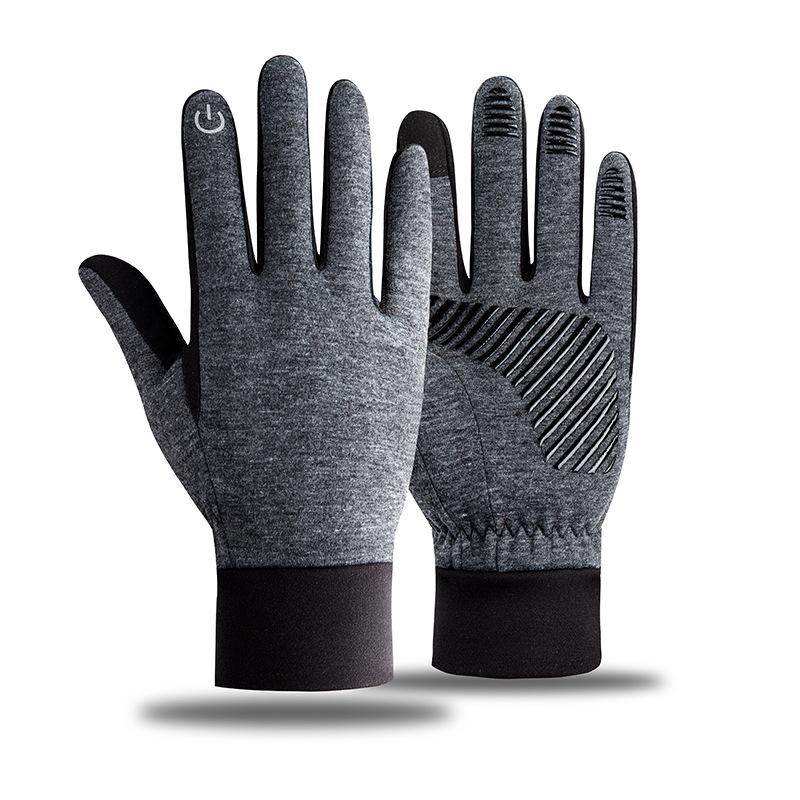 Fleece Outdoor Heating Electric Bike Cycling Touch Screen Hiking Mountaineering Anti Slip Gloves In Autumn and Winter