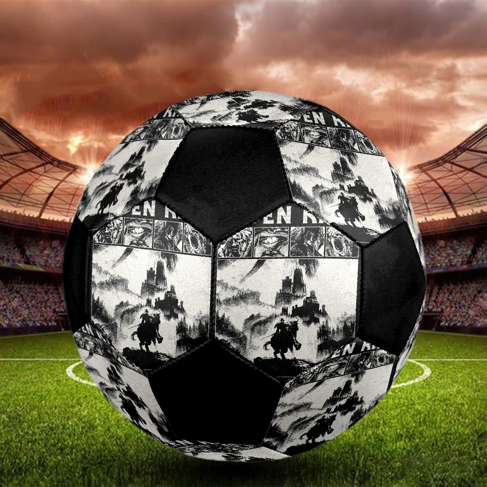Elden Ring Indoor Soccer Ball Colorful Machine Stitched PVC Size 5 Team Training Competition Ready Durable High-Bounce Cool Sports Gift