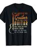Men'S Funny Guitar Lover T-Shirt All I Need Is This Guitar Music Band Graphic with Electric Guitar Print Loose Fit Crew Neck Casual Shirt for Musician