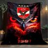 1PC Al Ahly FC Printed Soft Flannel Blanket Throw for Adult Bedroom Living Room Sofa Camping Travel Fan gifts Christmas Gifts
