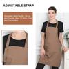 Multipurpose Waterproof Canvas Apron with Pockets - Durable & Stylish for Baristas, Chefs & Florists, Milk Tea Shops, Snack Bars
