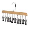 Clips Great Load Bearing Anti-slip Wardrobe Clothes Hanger Scarf Tie Clip Hanger